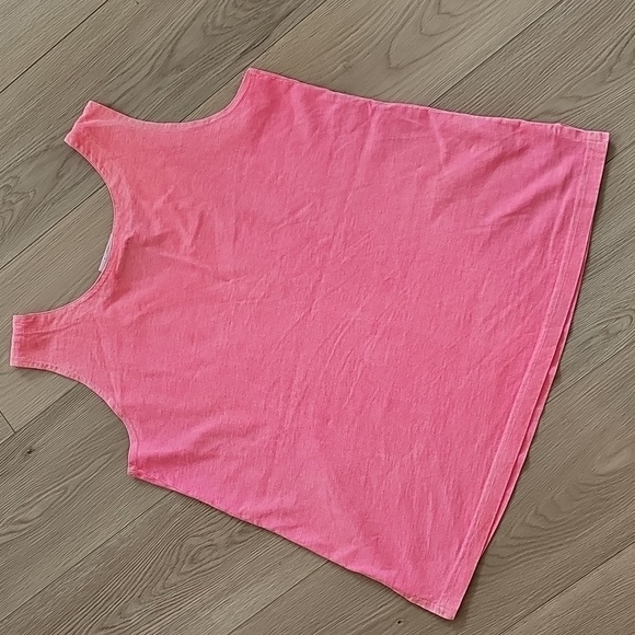 Y2K Vintage 90s Fresh Produce Bright Pink Butterfly Tank Unisex Medium - Picture 12 of 13